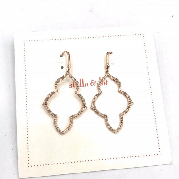 Stella & Dot Jewelry - Pave Arabesque Chandelier Stella & Dot Earrings -